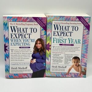 What To Expect When Youre Expecting 5th Ed The First Year 3rd Ed Book Lot Parent